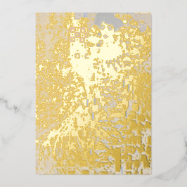 Tarjeta Festiva Con Relieve Metalizado Gustav Klimt - Retrato de Adele Bloch-Bauer I
