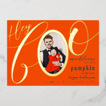 Hey Boo Naranja Halloween Gold Letting Baby Photo