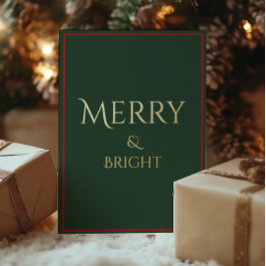 Tarjeta Festiva Con Relieve Metalizado Holiday Luxe Foil Invitation Holiday Card