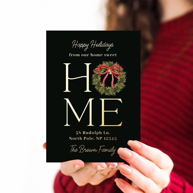 Tarjeta Festiva Con Relieve Metalizado Homey Greeting RELIEVE METALIZADO vacaciones Invit (Subido por el creador)