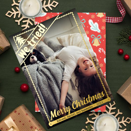 Tarjeta Festiva Con Relieve Metalizado Intentamos | Navidades divertidos | Foto completa 