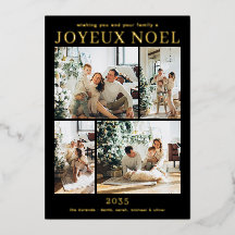 Joyeux Noel Multi Photo Gold