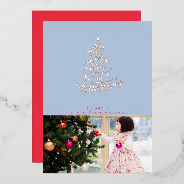 Tarjeta Festiva Con Relieve Metalizado La carta de los Navidades del Relieve metalizado s (Anverso/Reverso)