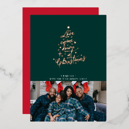 Tarjeta Festiva Con Relieve Metalizado La carta de los Navidades del Relieve metalizado s