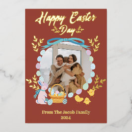 Tarjeta Festiva Con Relieve Metalizado La elegante y simple tipografía de la familia de P