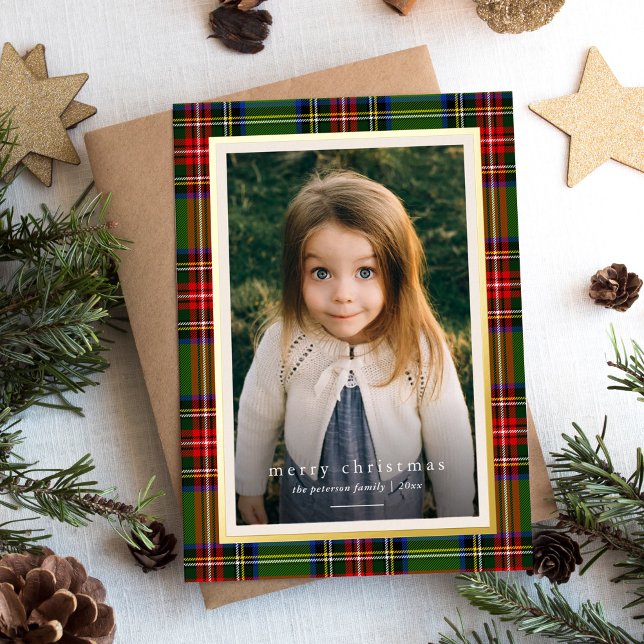 Tarjeta Festiva Con Relieve Metalizado La tradicional Placa Verde Rojo Feliz Navidad (Subido por el creador)