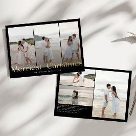 Tarjeta Festiva Con Relieve Metalizado Las parejas de Navidades más modernos foto