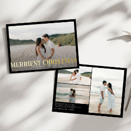 Tarjeta Festiva Con Relieve Metalizado Las parejas de Navidades más modernos foto