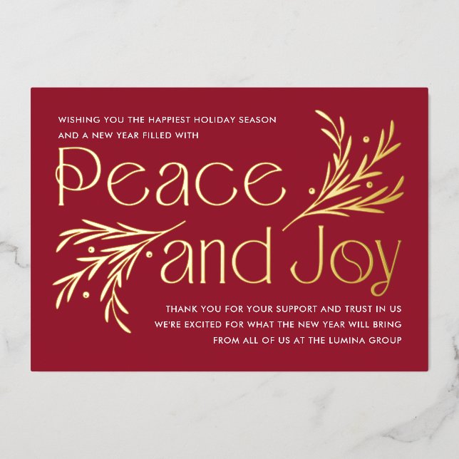 Tarjeta Festiva Con Relieve Metalizado Lavish Soirée Relieve metalizado Empresa Tarjeta d (Anverso)