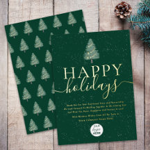 Logotipo empresarial de Felices Fiestas moderno ve