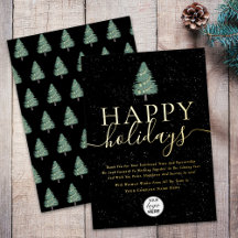 Logotipo empresarial moderno de felices fiestas en