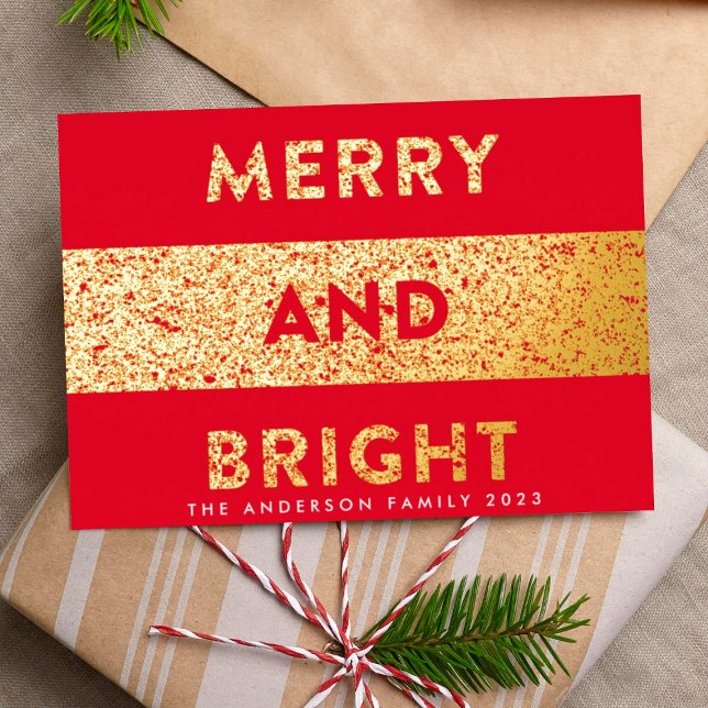 Tarjeta Festiva Con Relieve Metalizado Los Navidades modernos moran y brillan (Subido por el creador)