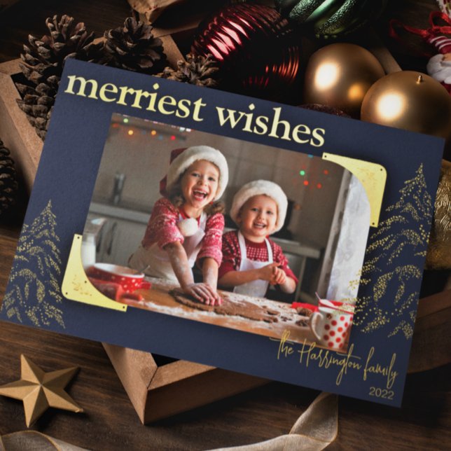 Tarjeta Festiva Con Relieve Metalizado Los Navidades modernos y los deseos más amables |  (Subido por el creador)