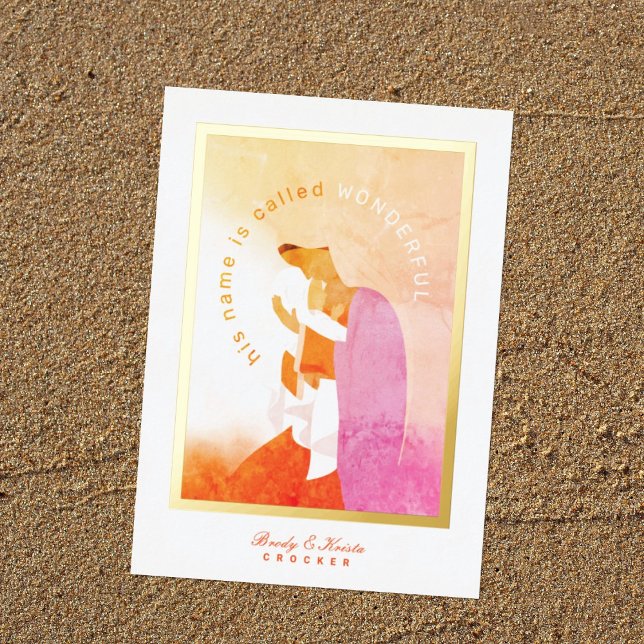 Tarjeta Festiva Con Relieve Metalizado Mary y Baby Jesus Navidades (Subido por el creador)