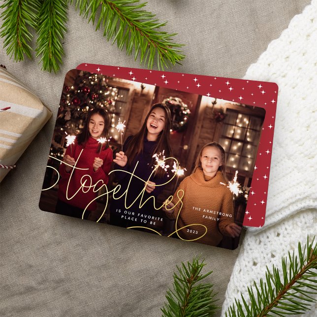 Tarjeta Festiva Con Relieve Metalizado Mejor | Foto horizontal (Subido por el creador)