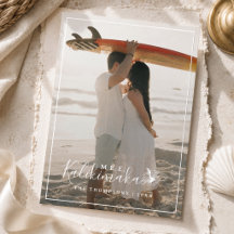 Mele Kalikimaka Foto Familiar Hawaiana de Navidad