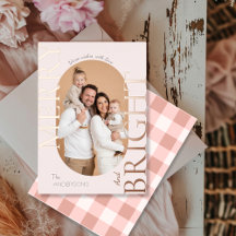 Merry & Bright Blush Rose Gold Script