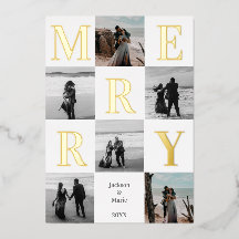 Merry Christmas Modern Multi Photo Design