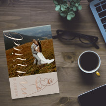 Merry & Married Wedding Foil Holiday Card