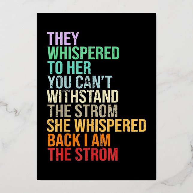 Tarjeta Festiva Con Relieve Metalizado Mes de historia negra (Anverso)