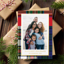 Moda Mezcla Tartán + Navidades Oro Foto