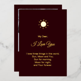 Tarjeta Festiva Con Relieve Metalizado Modern Happy Valentine's Day Photo