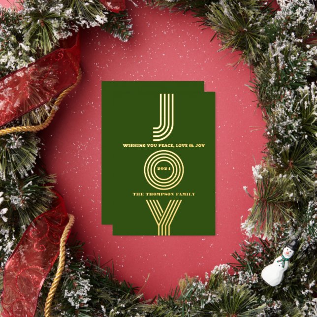 Tarjeta Festiva Con Relieve Metalizado Moderna minimalista elegante (in situ)