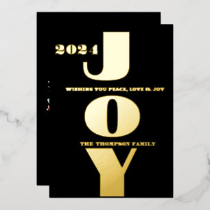 Tarjeta Festiva Con Relieve Metalizado Moderna minimalista elegante