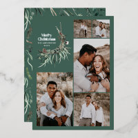 Moderno multi foto sage color de agua verde botáni