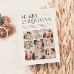 Tarjeta Festiva Con Relieve Metalizado Momentos brillantes de merry | Navidades modernos<br><div class="desc">¡Añade algo de brillo a tus tarjetas de Navidades con Relieve metalizado oro, plata o oro rosa de verdad! Este clásico y atemporal estilo metálico seguro que añade otro nivel a tus cartas. Comparte la alegría de esta temporada navideña con nuestra tarjeta de Relieve metalizado de de fotos de los...</div>