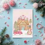 Tarjeta Festiva Con Relieve Metalizado Morera y dulce acuarela Gingerbread Candy Village<br><div class="desc">Desee a su familia y amigos un Navidad Merry & Sweet con nuestra tarjeta de vacaciones de Relieve metalizado de oro de pan de jengibre festivo y divertida. Nuestro diseño cuenta con nuestro propio paisaje de pan de jengibre pintado a mano y acuarela. Cada pequeño detalle se refleja en esta...</div>