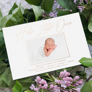 Tarjeta Festiva Con Relieve Metalizado Nacimiento de la foto de un guión elegante