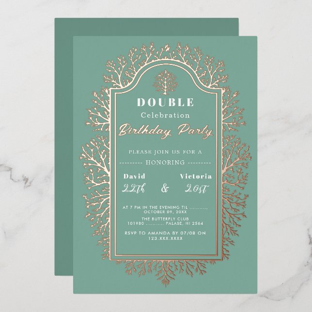 Tarjeta Festiva Con Relieve Metalizado Nacimiento verde. Tarjeta de vacaciones de Relieve (Anverso/Reverso)