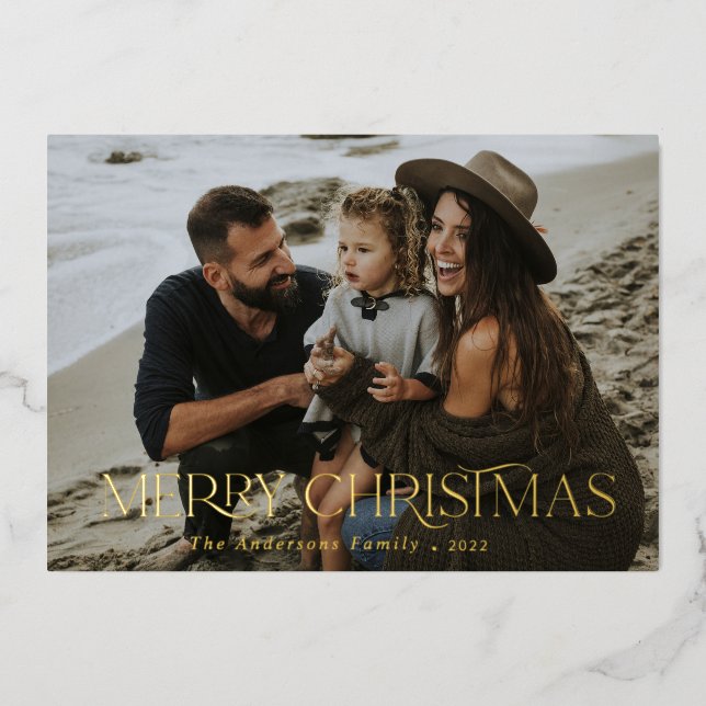 Tarjeta Festiva Con Relieve Metalizado Navidad 1 foto botánico floral  lámina festivo  (Anverso)