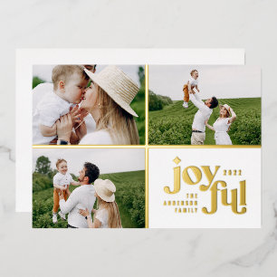 Tarjeta Festiva Con Relieve Metalizado Navidad 3 foto moderno blanco