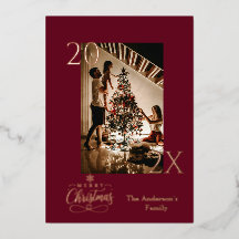 Navidad elegante de color burgundy profundo y dora