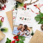 Tarjeta Festiva Con Relieve Metalizado Navidades acuarela cookie 1 foto<br><div class="desc">Un divertido diseño festivo con las acuarelas favoritas del invierno - chocolate caliente,  caña de caramelos,  surtido. Feliz Navidad con un guión fotográfico contemporáneo,  perfecto para celebrar la temporada navideña. puede ser editado,  parte de una colección.</div>