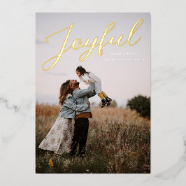 Tarjeta Festiva Con Relieve Metalizado Navidades alegres y cálidos