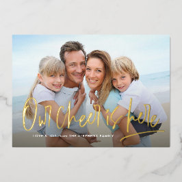 Tarjeta Festiva Con Relieve Metalizado Navidades animan una foto divertida linda