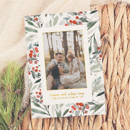 Tarjeta Festiva Con Relieve Metalizado Navidades brillantes de canto por el cielo y la na