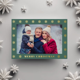 Tarjeta Festiva Con Relieve Metalizado Navidades de fotografía elegantes