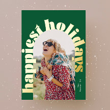 navidades de fotografía ovalados de tipografía en 