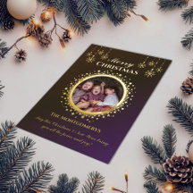 Navidades de fotos de estrellas doradas y copos de