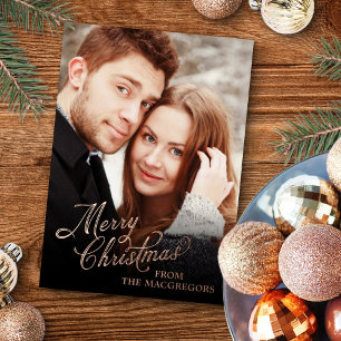 Tarjeta Festiva Con Relieve Metalizado Navidades de guiones de época