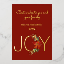 Tarjeta Festiva Con Relieve Metalizado Navidades de navidad navideña de la moderna poinse