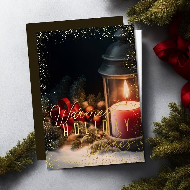 Tarjeta Festiva Con Relieve Metalizado Navidades de Pinecone de Evergreen (Subido por el creador)