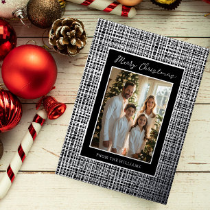 Tarjeta Festiva Con Relieve Metalizado Navidades de Relieve metalizado de lujo Personaliz