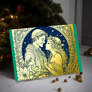 Tarjeta Festiva Con Relieve Metalizado Navidades de tus colores Relieve metalizado mujer