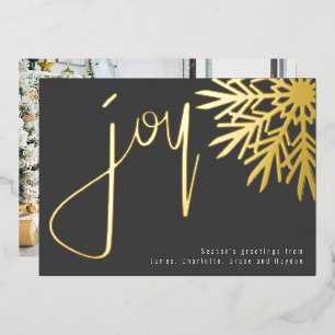 Tarjeta Festiva Con Relieve Metalizado Navidades de vacaciones disfrutan de la foto de Sn