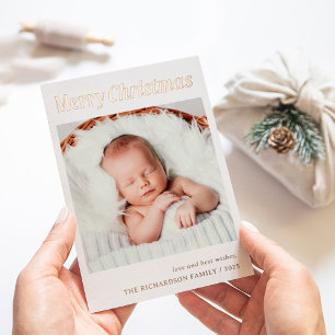Tarjeta Festiva Con Relieve Metalizado Navidades elegantes Oro Elegante De Fotografía